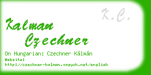 kalman czechner business card