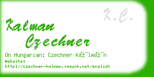 kalman czechner business card